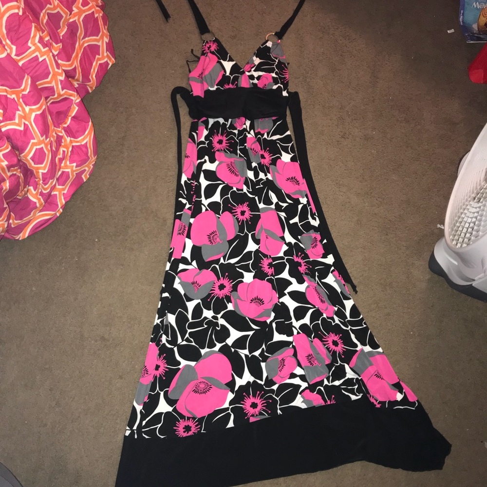 Halter maxi dress
